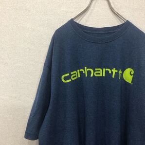 カーハート tシャツ ロゴ ビッグサイズ アメリカ古着 2XL 991
