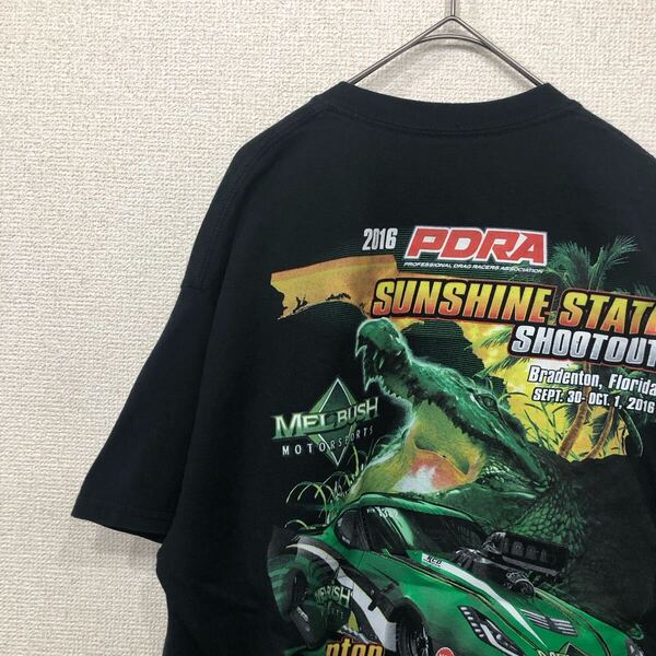 アメリカ古着 tシャツ バックプリント レーシング L 1338