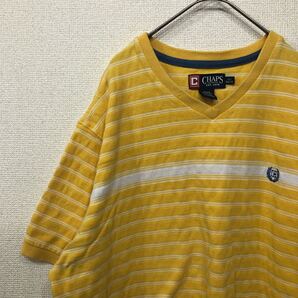 チャップス tシャツ ボーダー 鹿の子 アメリカ古着 XL 1246
