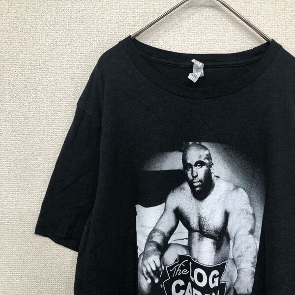 アメリカ古着 tシャツ プリント ブラック 人物 L 1293