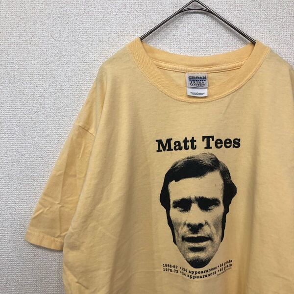 ギルダン tシャツ プリント 人物 顔 アメリカ古着 L 1296