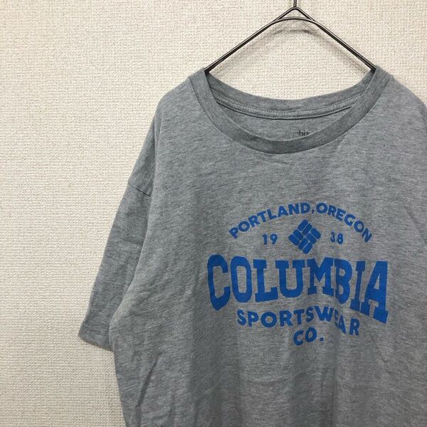 コロンビア tシャツ プリント ロゴ アメリカ古着 L相当 1309