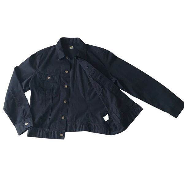 ブラックデニムジャケット コットンツイル Lee リー 101J RIDERS ライダース Gジャン A10013 ビンテージ メンズ XL ツイル ブラックデニム