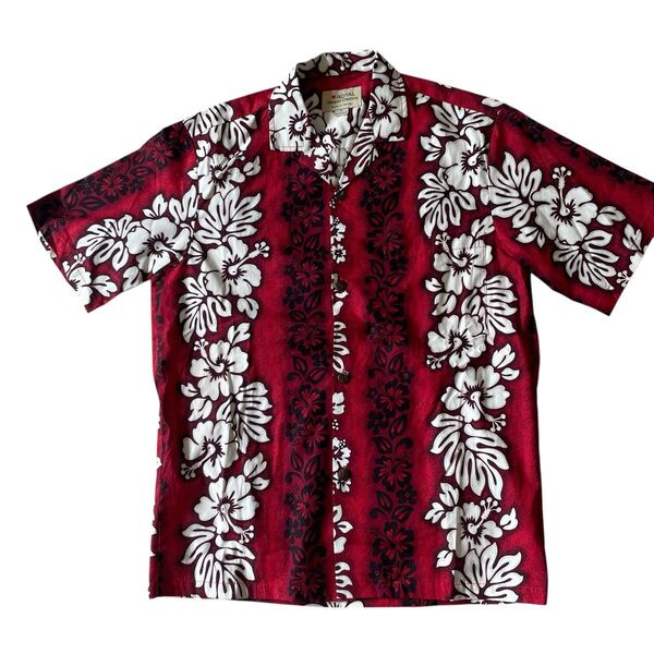 ROYAL Hawaiian Creations デットストック 未使用 アロハシャツ ハワイ製 総柄 半袖 舐達磨 なめだるま USA製 ビンテージ S アロハ