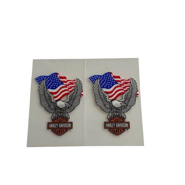 Harley-Davidson 90s 転写 イーグル MADE IN USA ハーレーダビッドソン ステッカー 防水 ツールボックス ロゴ バーアンドシールド