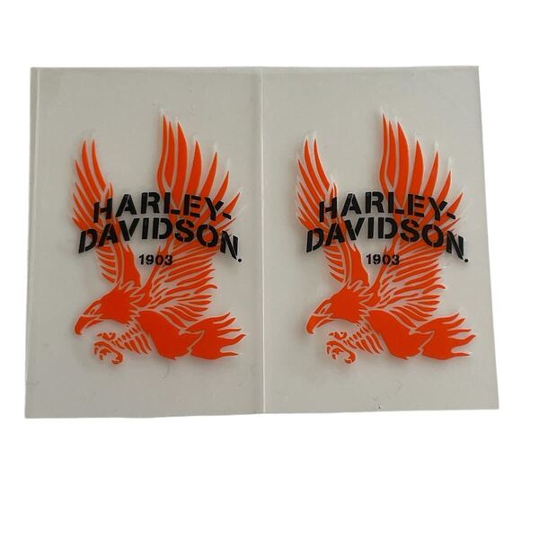 Harley-Davidson ビンテージ 転写 イーグル MADE IN USA ハーレーダビッドソン ステッカー 防水 スマホ ロゴ バーアンドシールド