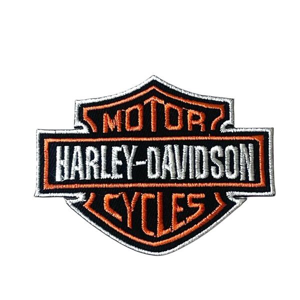 ハーレーダビッドソン Harley-Davidson HOG ロゴ バーアンドシールド ワッペン バーアンドシールド アイロン 刺繍 当時物
