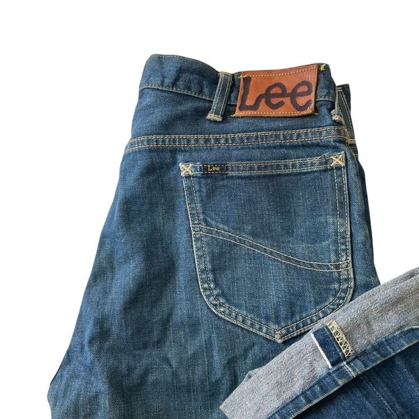 90年代 ビンテージ Lee リー 40s 101-B ストレート メンズ センター赤タグ デニム W34 日本製 4101 片耳 ヒゲ