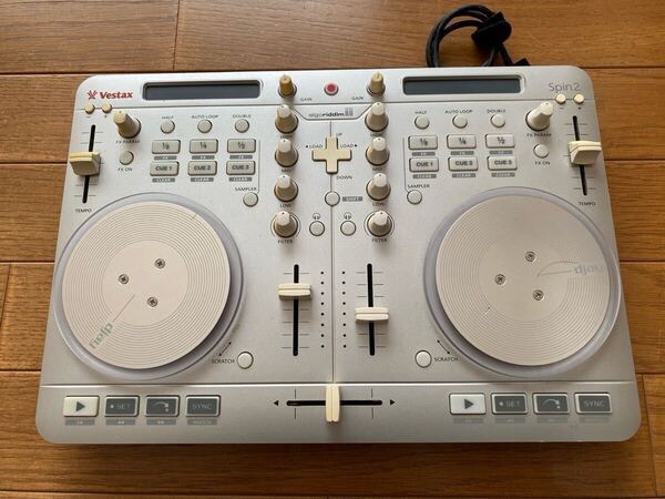 【動作品】Vestax DJコントローラー Spin2 シルバー iPhone/iPad/iPod touch対応 algoriddim djay