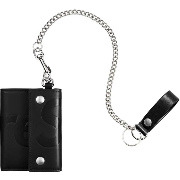 Supreme Leather Chain Wallet Black シュプリーム レザーチェーンウォレット ブラック 財布 黒