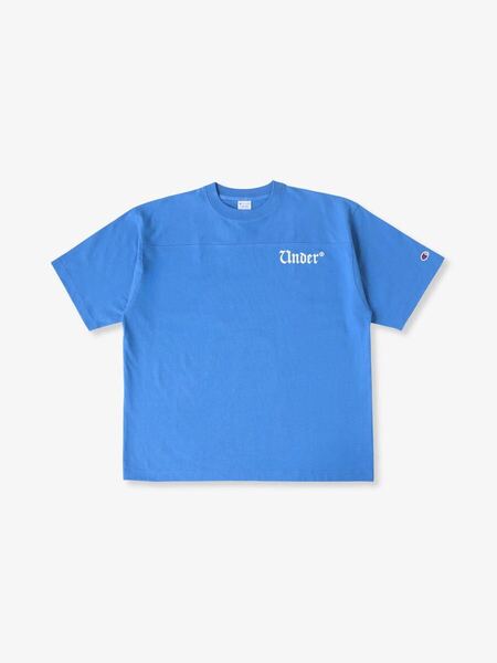 UNDER R Champion Football Tee Blue アンダーアール チャンピオン フットボール Tシャツ ブルー 青 Lサイズ ロンハーマン Ron Herman RHC
