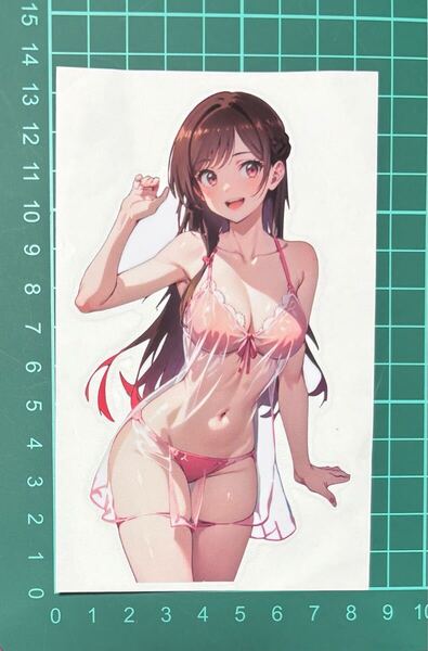 アニメ「彼女、お借りします」 水原千鶴 防水ステッカー