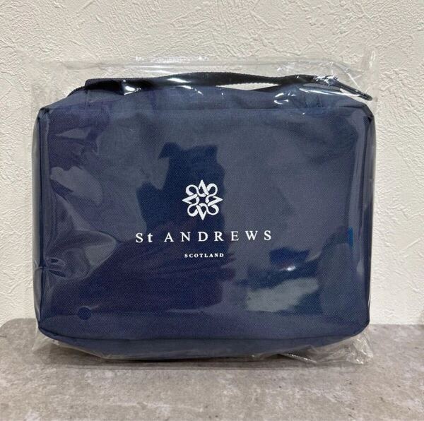 【新品】St ANDREWS/セントアンドリュース ゴルフ オリジナル収納ポーチ ネイビー 非売品 ノベルティー