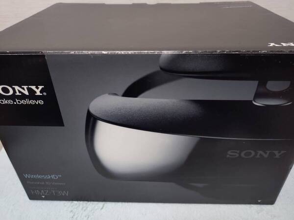 SONY HMZ-T3W バッテリーユニットを採用したヘッドマウントディスプレイのワイヤレスモデル