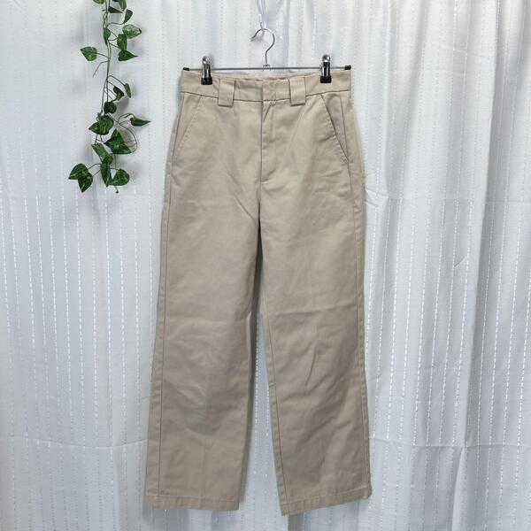美品 【ジーユー GU】 チノストレートパンツ (M) ベージュ