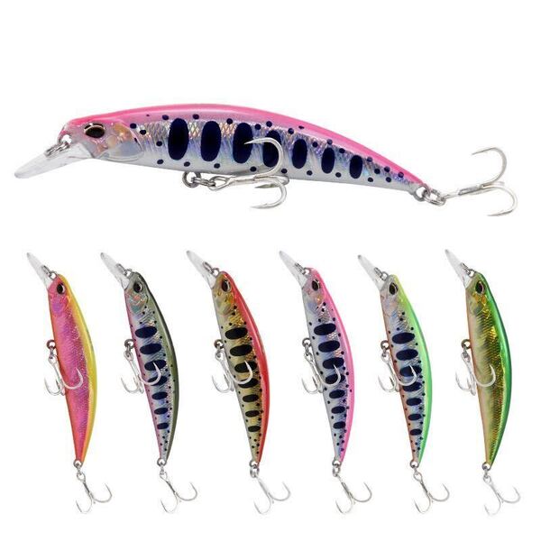 No.133 デュオ SPEAR HEAD RYUKI風 80S (スピアヘッド リュウキ風 80S) 12g シンキング ミノー マス釣り 渓流ミノー 6個セット