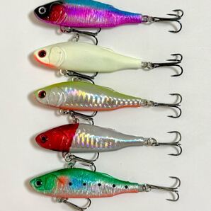 No.99 バイブレーション ウェーバー風 24g 7.5cm 5色セット シーバス ヒラメ 青物 ルアーセット