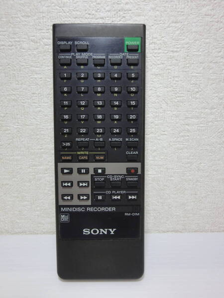 YE SONY RM-D1M オーディオリモコン 赤外線発光確認済