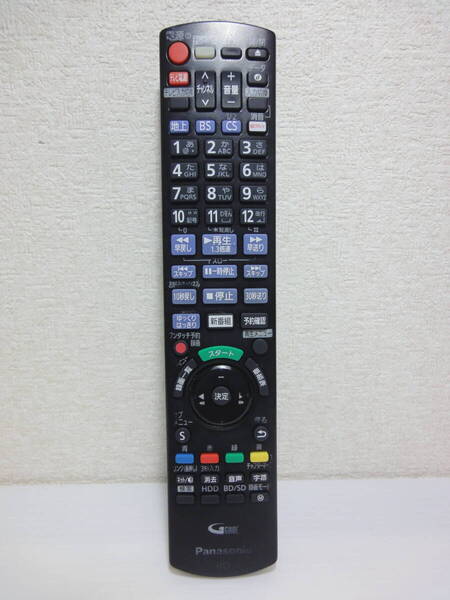 YF パナソニック N2QAYB001055 BDリモコン 赤外線発光確認済