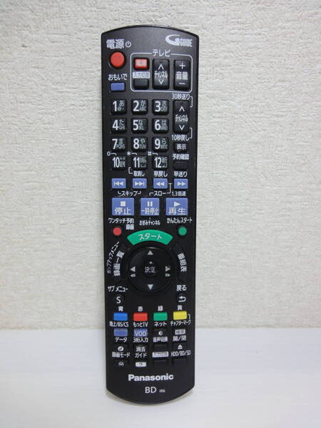 YG Panasonic N2QAYB000905 BDリモコン 赤外線発光確認済