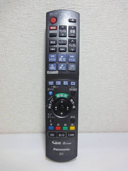 YG Panasonic N2QAYB000188 BDリモコン 赤外線発光確認済