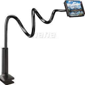 スマホ アーム スタンド 携帯スタンド iPhone フレキシブル 黒 ブラック