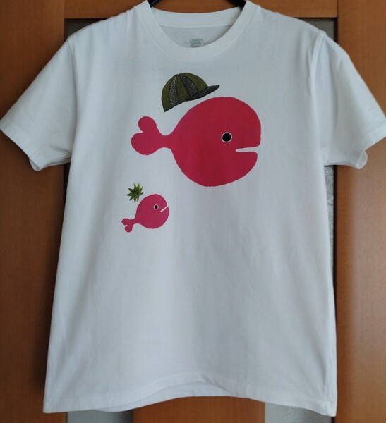 Design Tshirts Store graniph グラニフ Tシャツ 五味太郎 きんぎょがにげた サイズ S ホワイト