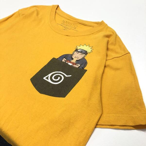 ナルト 半袖Tシャツ 黄色 キッズM 140-150cm