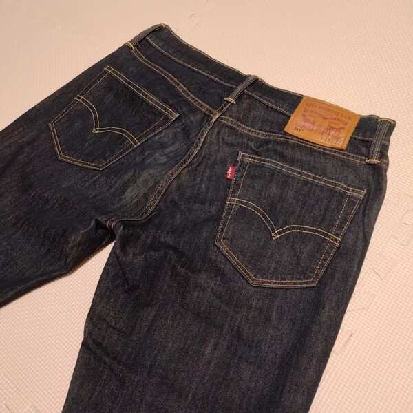 Levi's 511 スリム ストレッチ デニム ジーンズ ジーパン リーバイス 濃紺 33