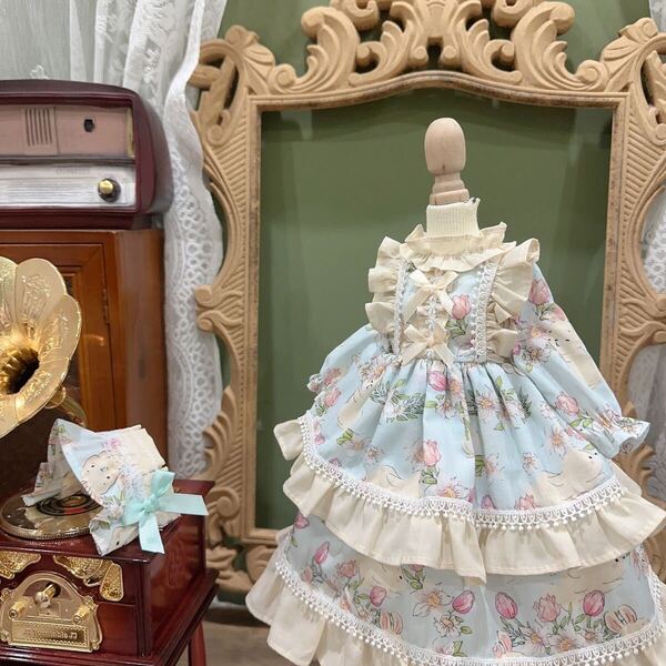 MSD SDM MDD ドレス ワンピース アウトフィット handmade フリルドレス ドール衣装