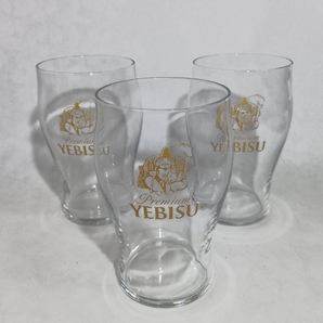 ヱビスビール オリジナルタンブラー3個セット 薄はり風 美品