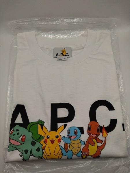 ★未使用品★A.P.C. × Pokemon Crew Tシャツ ポケモン アーペーセー★