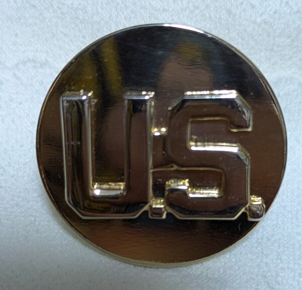 U.S.ロゴ インシグニア 米軍 放出品 US ピンバッジ 襟章 ビンテージ ピンズ アメリカ軍 ラペルピン