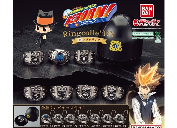 ガチャガチャ 家庭教師ヒットマンREBORN! Ringcolle! DX ボンゴレリング 全7種セット 指輪 リング リンコレ