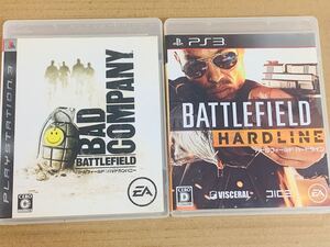 PS3ソフト 2本セット バトルフィールド バッドカンパニー ハードライン ★プレイステーション3 (L)