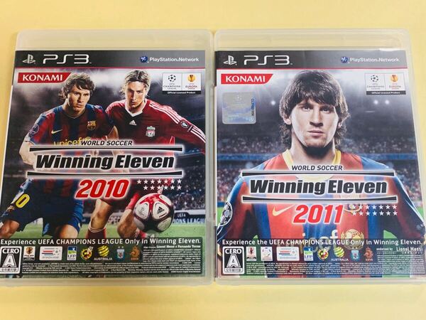 PS3ソフト 2本セット ワールドサッカーウイニングイレブン 2010 2011 ★プレステ3 プレイステーション3 (M)