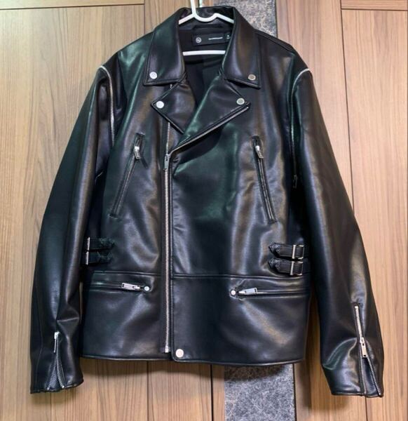 GU UNDERCOVER ダブルライダースジャケット XL ブラック