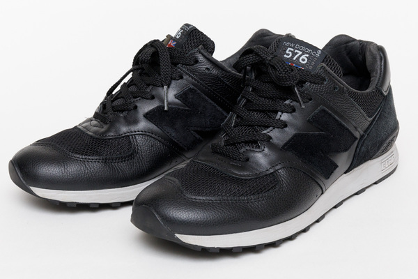 【美品】ニューバランス New Balance 英国製 M576 LKK US7.5 25.5cm Made in England メンズスニーカー ブラック