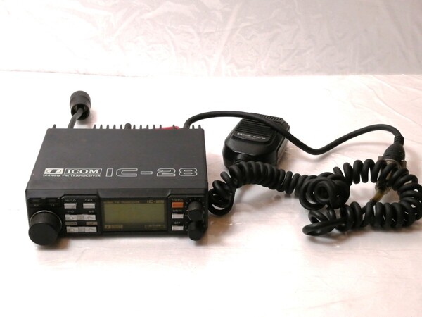 ジャンク ICOM アイコム アマチュア無線 IC-28 FMトランシーバー デュアルバンド HM-12
