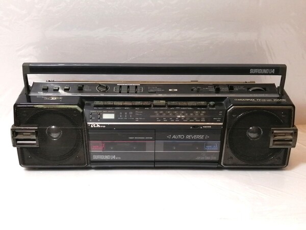 三洋電機 SANYO サンヨー ラジカセカセット テープ ラジオ AM FM U4-W70
