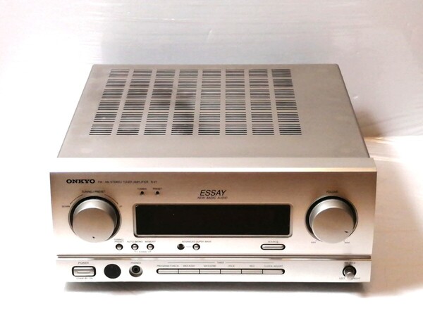 ジャンク ONKYO オンキヨー FM AMステレオチューナーアンプ R-V7