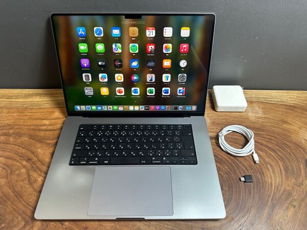 「美品」MacBook Pro (16-inch, M1, 2021) /M1 10コア/16GB/SSD1TB/Windows11/office2024/バッテリー88%/CJ388