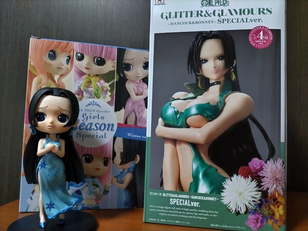 ワンピースGLITTER&GLAMOURSハンコックSPECIALver. グリーン Qposket girls Season Special