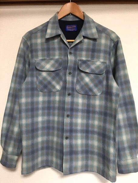 90S PENDLETON オンブレ シャドー ボードシャツ USA製 アメリカ製 ヴィンテージ ビンテージ 50S 60S 70S グランジ カート ネルシャツ