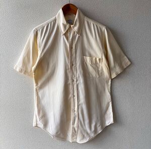 60s70s Brooks Brothers короткий рукав кнопка down рубашка 15 6 кнопка Brooks Brothers Vintage оскфорд