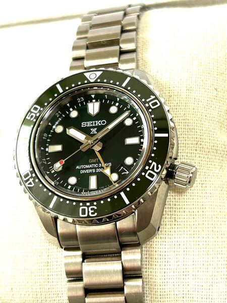 美品 送料無料 セイコー SEIKO プロスペックス SBEJ009 グリーン クロノグラフ 自動巻 セラミック 大谷翔平
