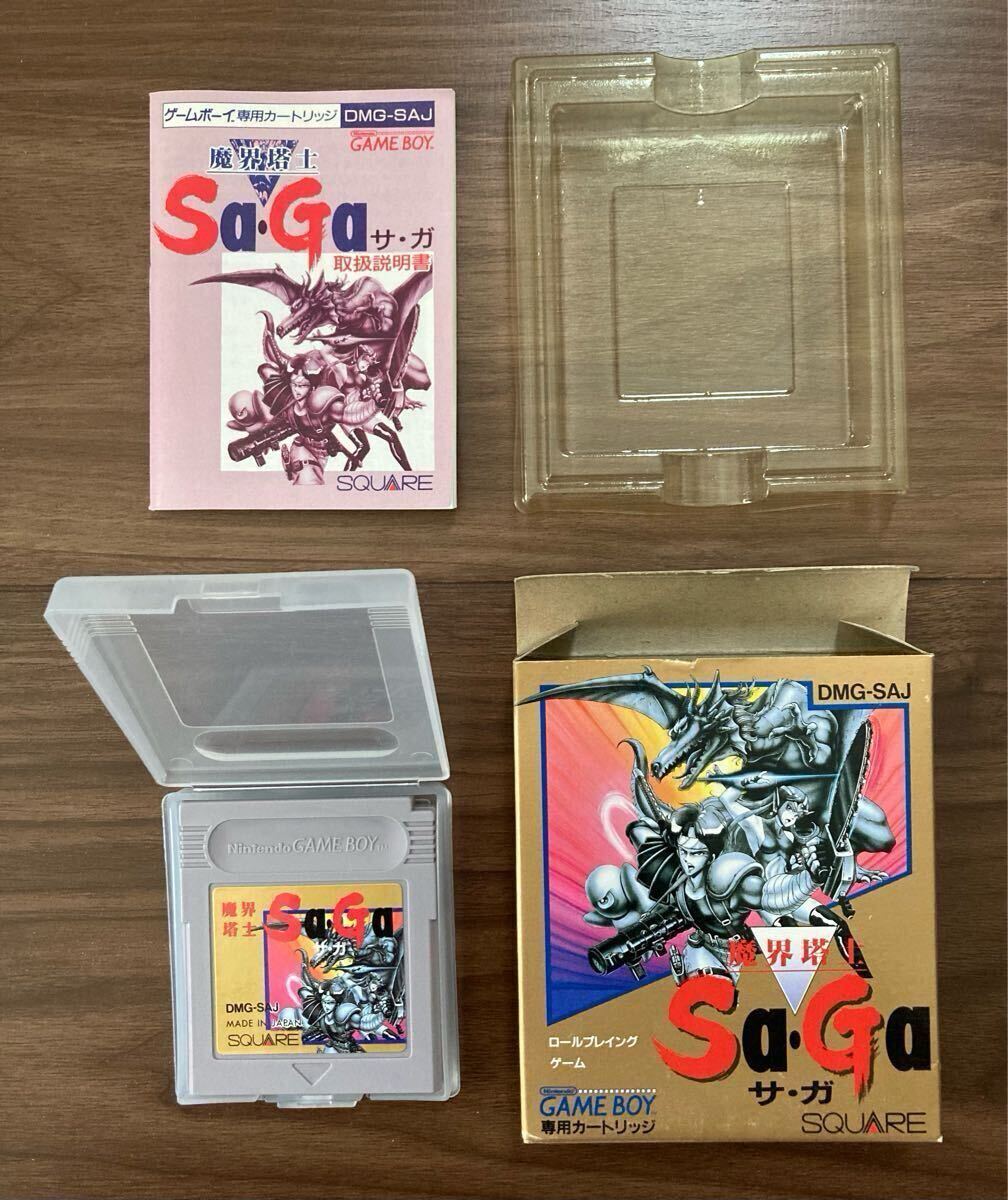 ゲームボーイソフト Sa・Ga 魔界塔士Sa・Ga 説明書 ケース付き