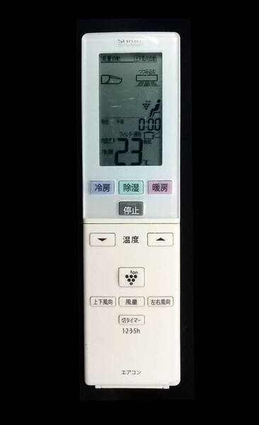 A800JB シャープ SHARP エアコン リモコン■返品可能■送料無料■動作確認済■赤外線テスト写真有■液晶画面写真有@250512 2149