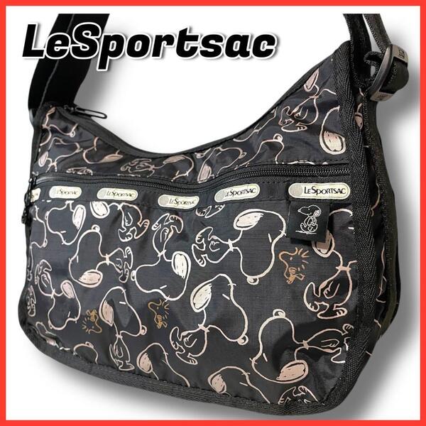 送料無料 限定 スヌーピー コラボ LeSportsac ショルダーバッグ SNOOPY 肩掛け 斜め掛け