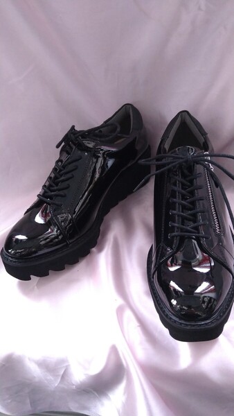 新品【23.5cm】PURPOSE 晴雨兼用 サイドジップ レースアップ シューズ EVOL イーボル